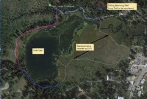 Silver Lake Utah Trail aerial image