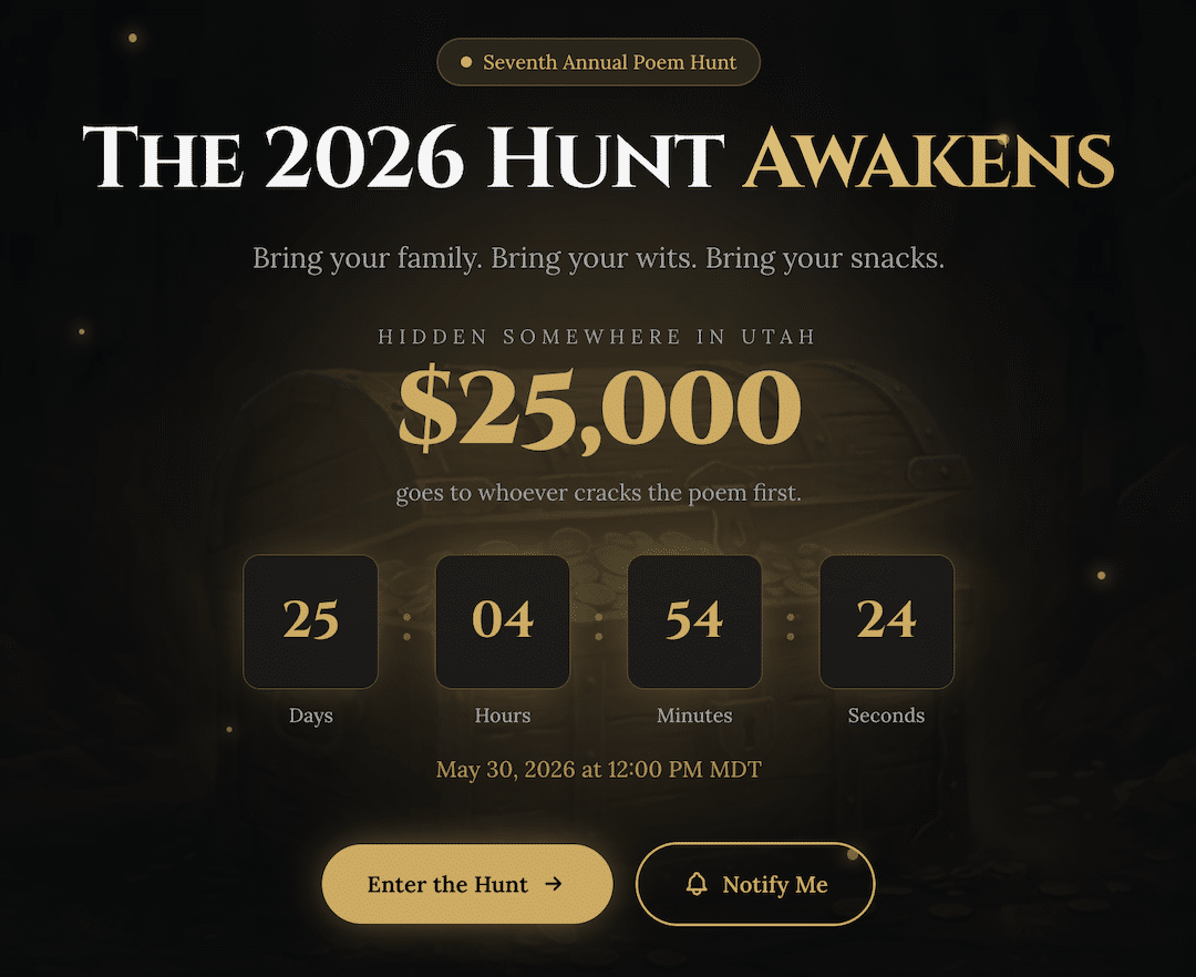 7th Annual 2026 Utah Treasure Hunt announcement