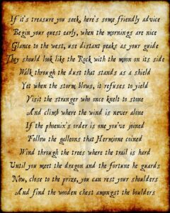 7th Annual Utah Treasure Hunt Poem