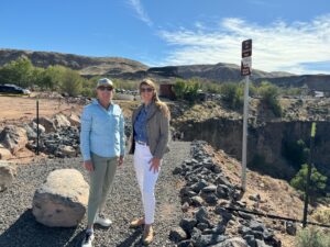 Rim to River Trail grand opening with corporate sponsor
